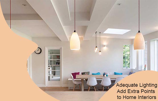 Adequate Lighting Add Extra Points to Home Interiors